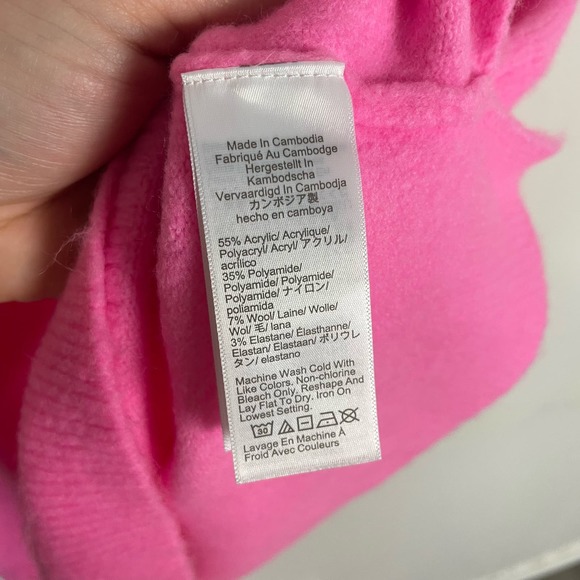 J Crew Extra Soft Polo V Neck Wool Blend Long Sleeve Sweater US Women's S - Picture 6 of 6